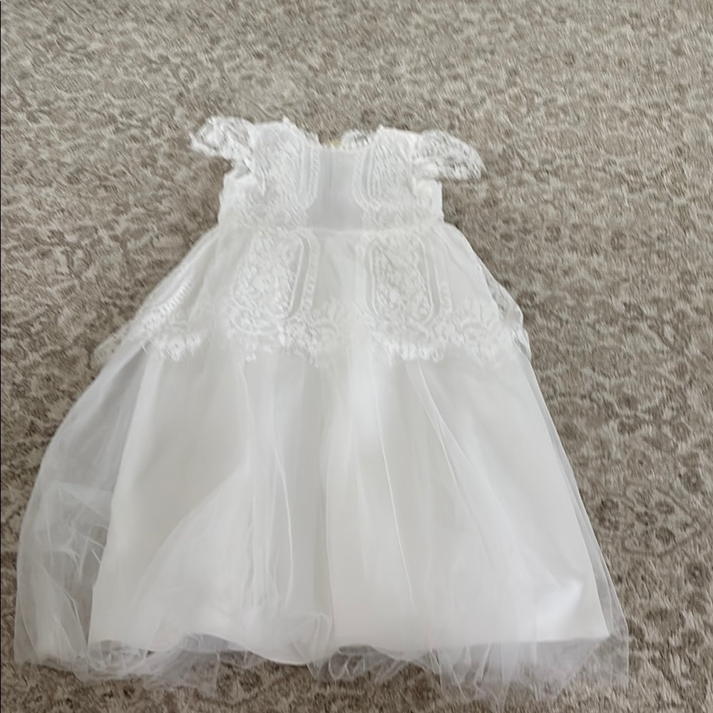 Trish scully girls Elegant White Lace Dress